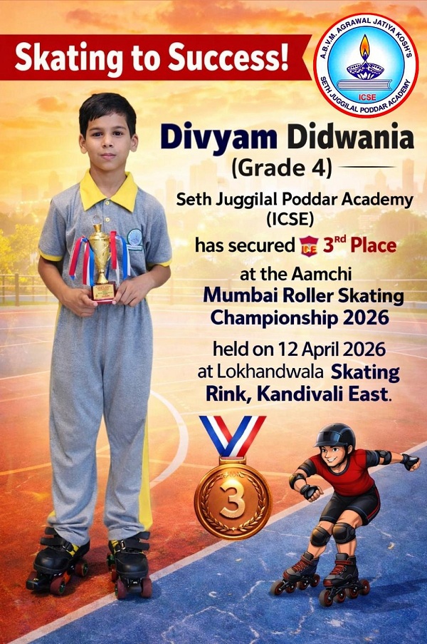 Divyam Didwania at Aamchi Mumbai Roller Skating Championship 2026