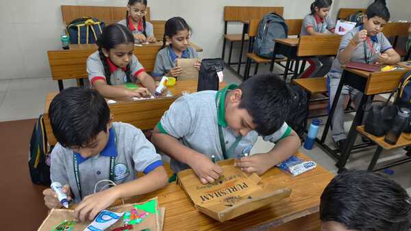 Grade 3,4 and 5 Eco friendly Birthday Card making competition
